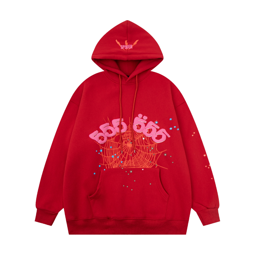 Sp5der Tracksuit Red