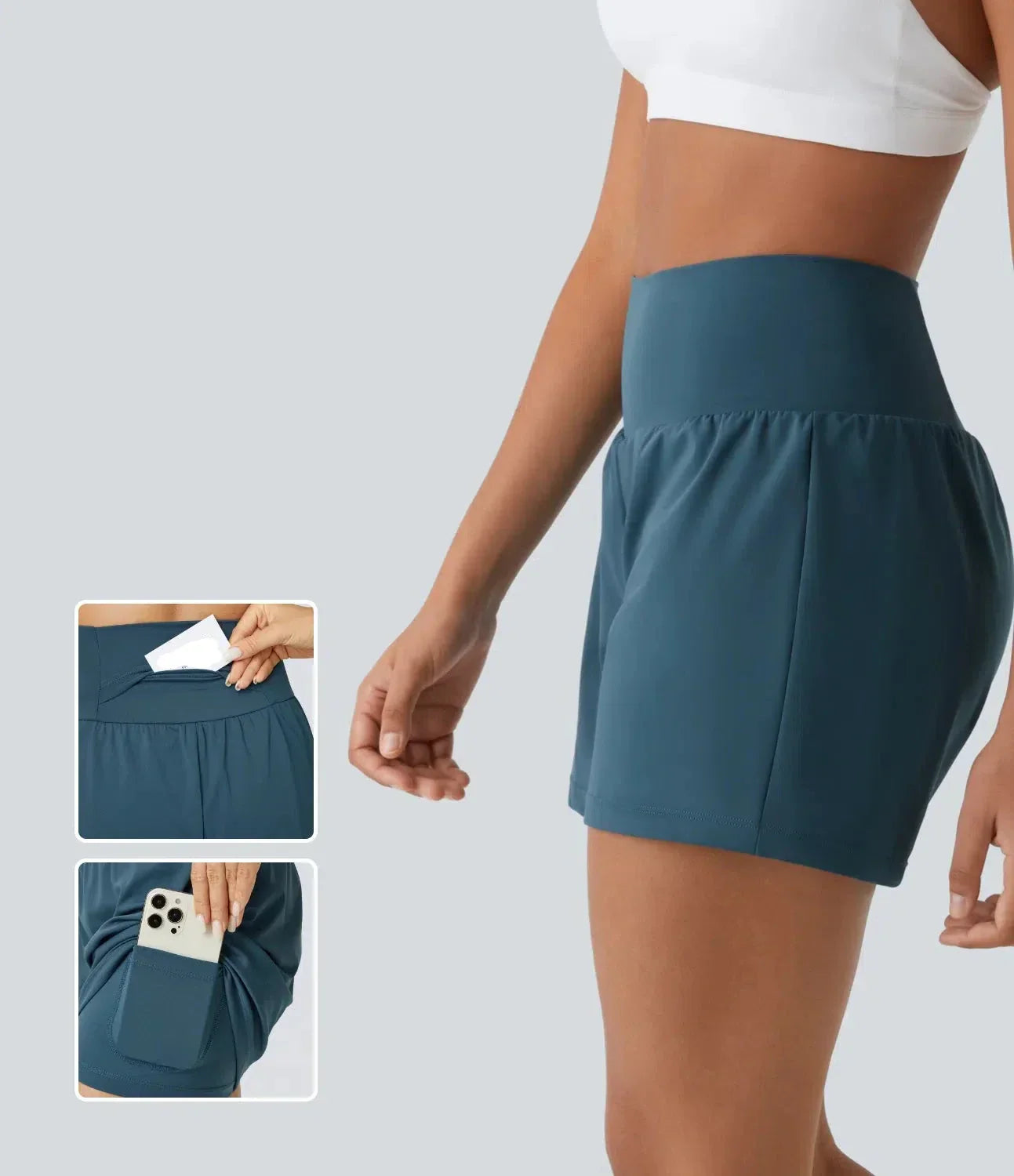 Johanna | Multifunctional 2-in-1 Yoga Shorts with Pockets