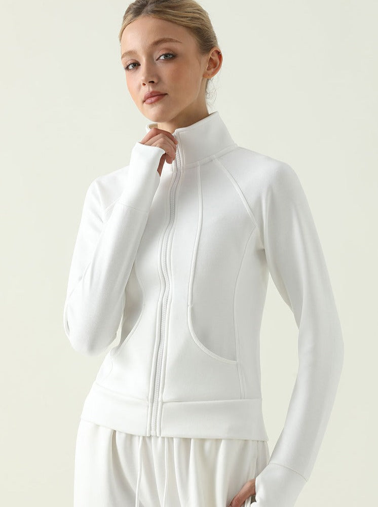 Mila | Sporty Zip-Jack with Standing Collar