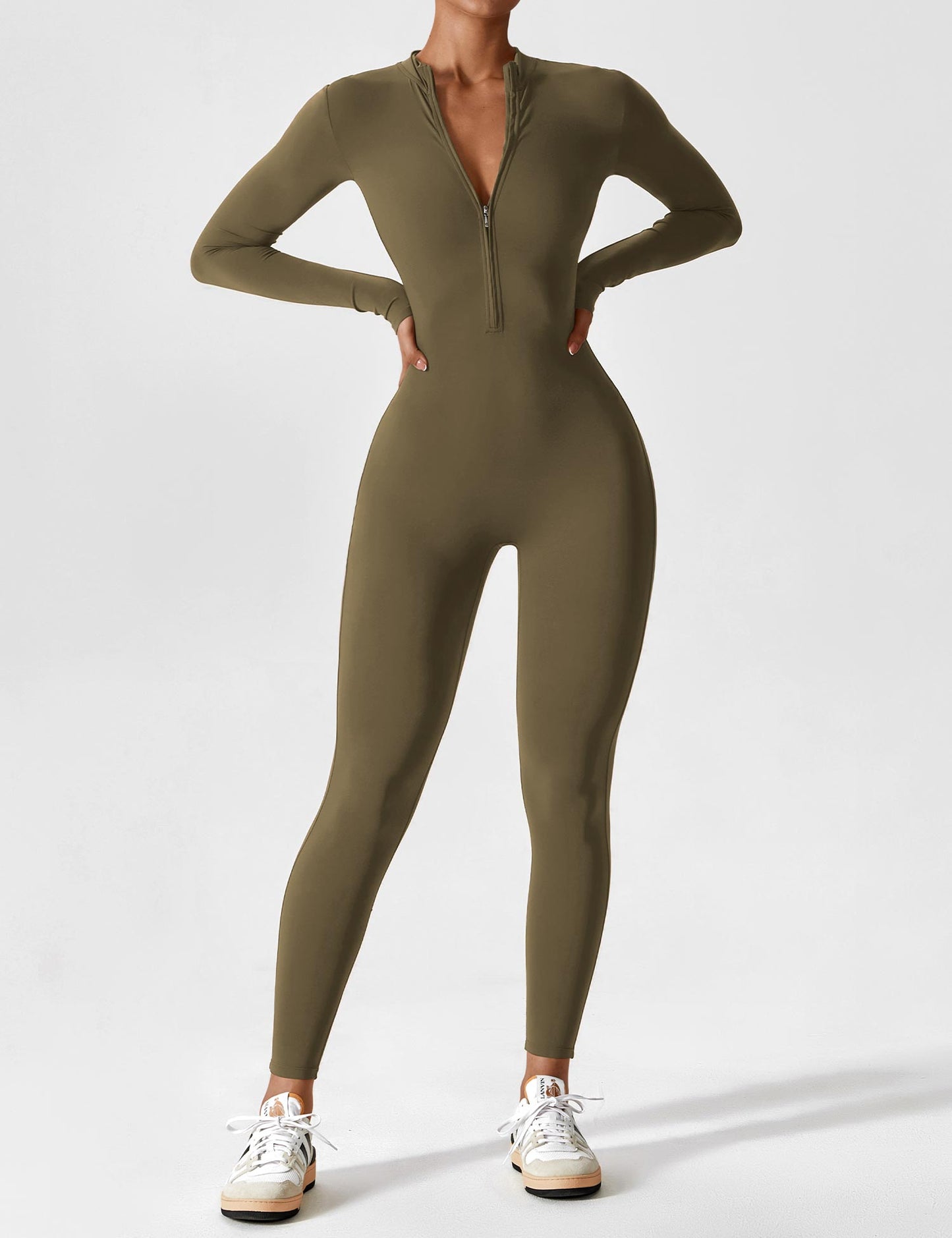 Lina | Seamless Full-Zip Bodysuit