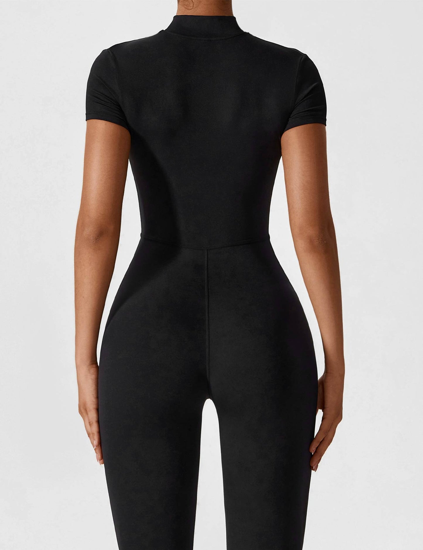 Wanda | Long Sleeve Jumpsuit - Standing Collar Zipper