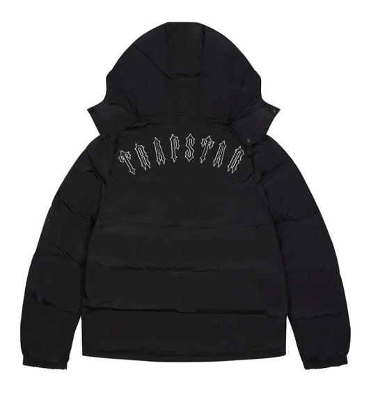 TS Irongate Detachable Hooded Puffer Jacket - (BLACK)