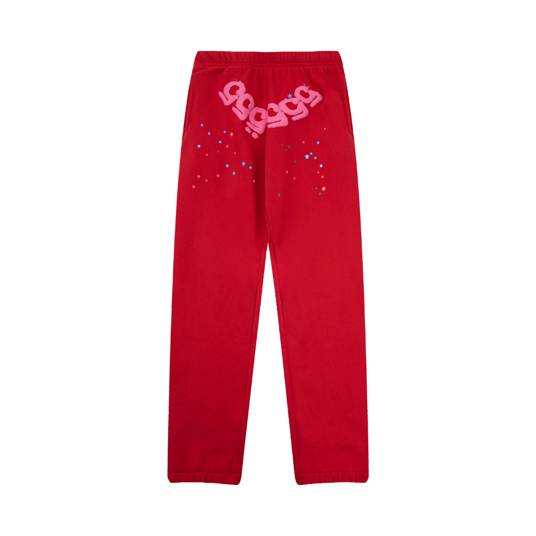 Sp5der Tracksuit Red