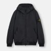 Logo Patch Hooded Track Jacket