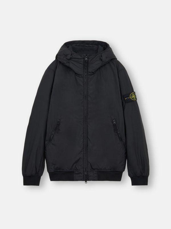 Logo Patch Hooded Track Jacket