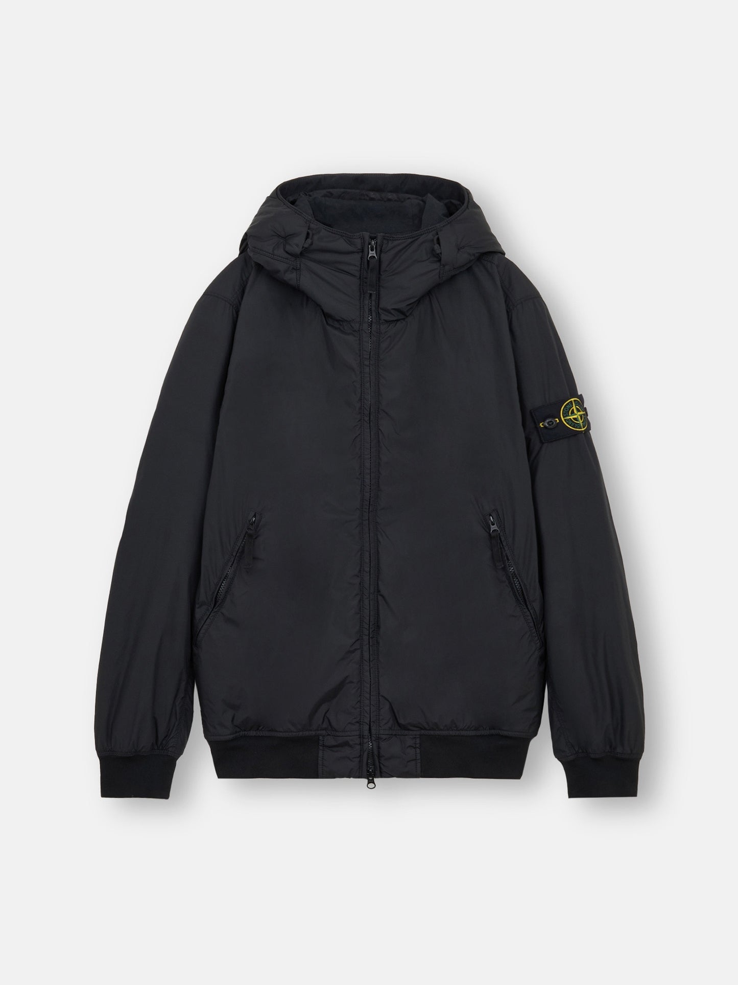 Logo Patch Hooded Track Jacket