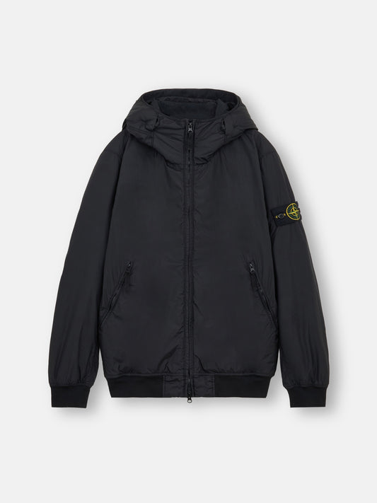 Logo Patch Hooded Track Jacket