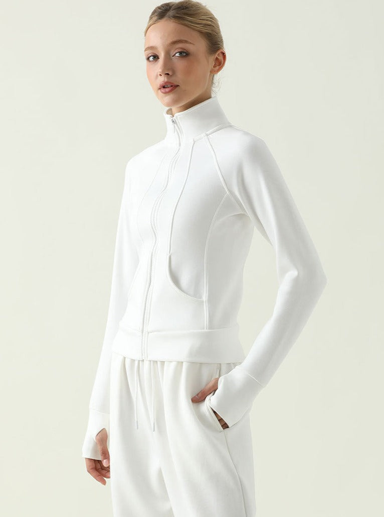 Mila | Sporty Zip-Jack with Standing Collar