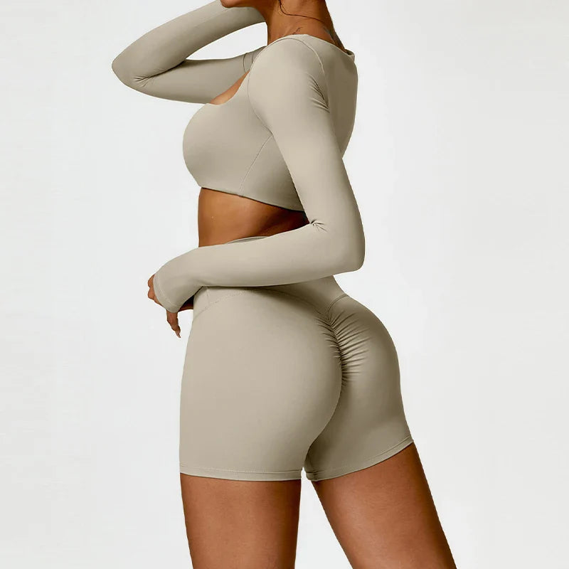 Yoga Set With Shorts