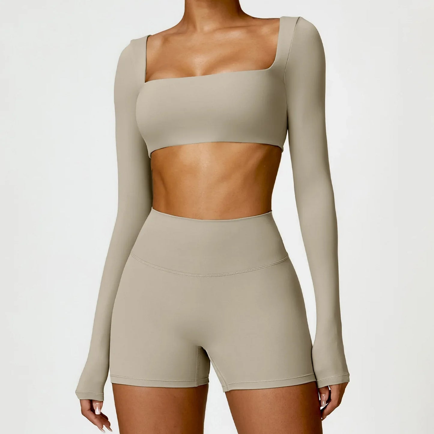 Yoga Set With Shorts