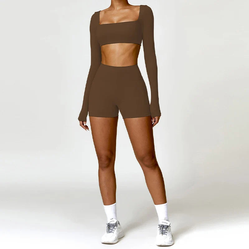 Yoga Set With Shorts
