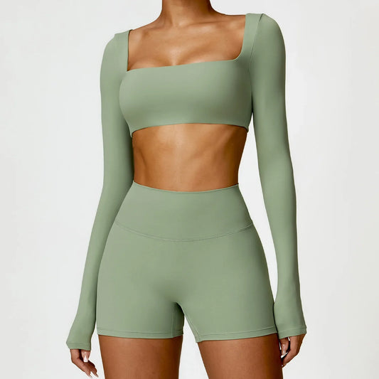 Yoga Set With Shorts