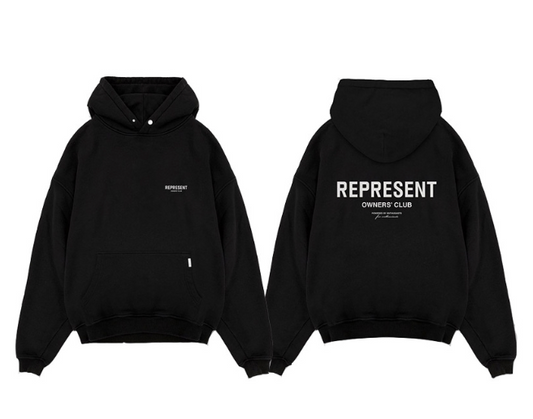 Represent Hoodie Black