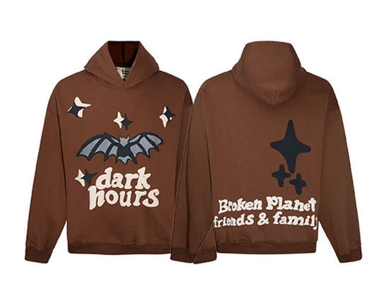Broken Planet Brown Hoodie