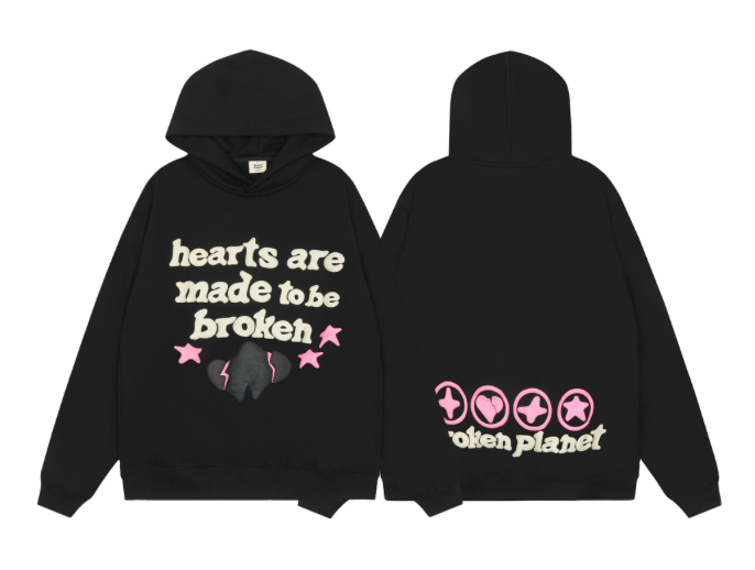 Broken Planet Black/Pink Hoodie