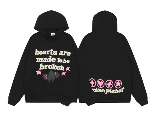 Broken Planet Black/Pink Hoodie