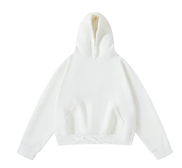 420 GSM White Hoodie