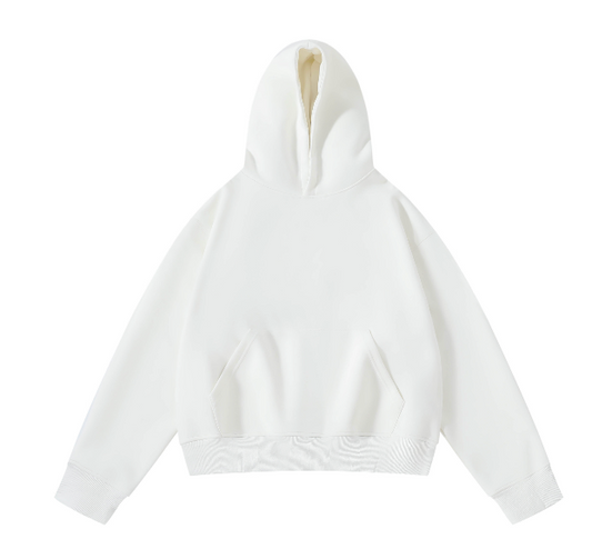 420 GSM White Hoodie