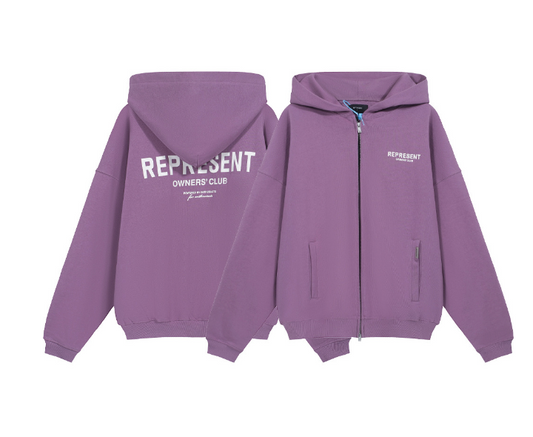 Represent Purple Zip Up