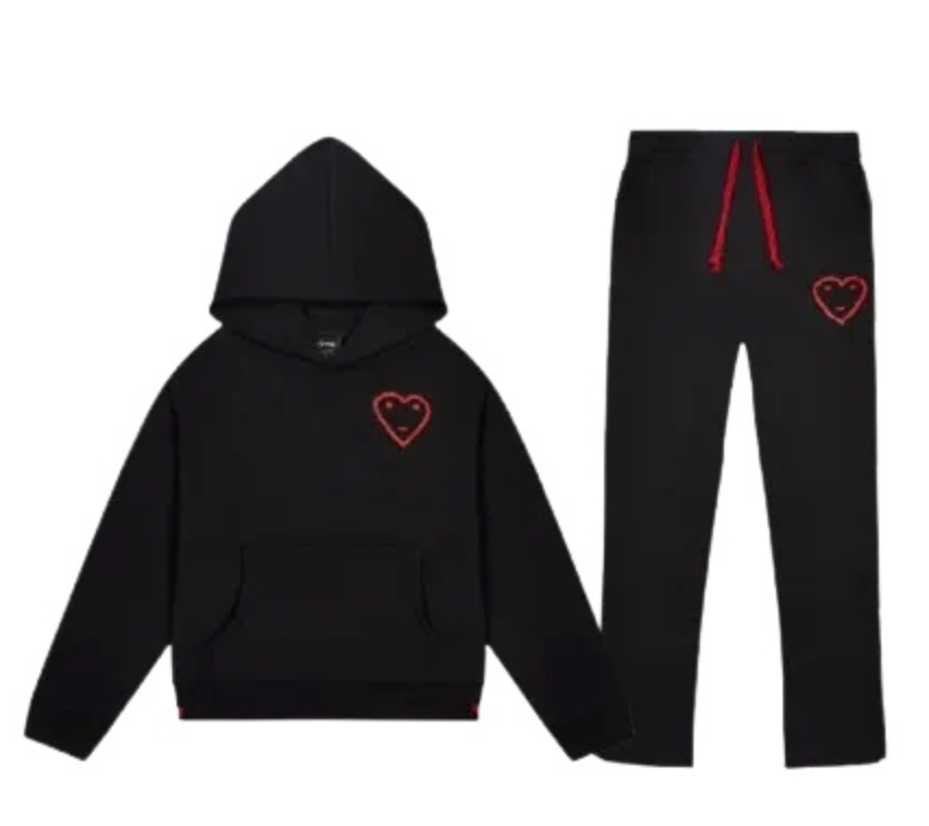 Carsicko Tracksuit Black and Red