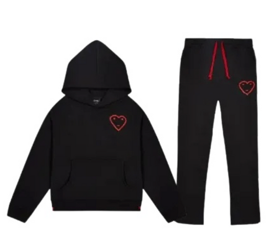 Carsicko Tracksuit Black and Red