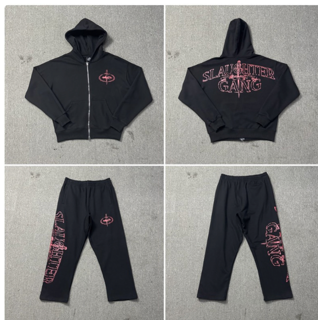 Black/Pink Crtz Tracksuit