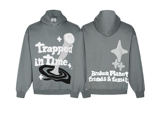 Broken Planet Gray Hoodie